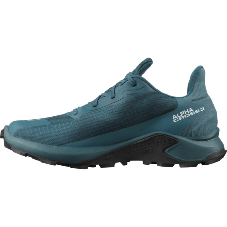 Salomon Alphacross 3 GTX Men's Trail Running Shoes Turquoise | CA 87X1